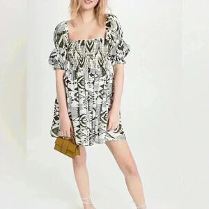 NWT Misa Los Angeles Zadie Dress Medium Green Mini